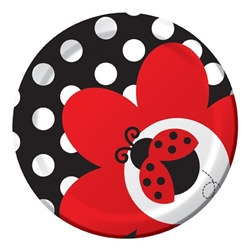 Ladybug Dessert Plates (8/pkg)