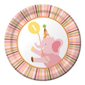 Girl Sweet At One Dessert Plates (8/pkg)