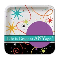 Life Is Great Dessert Plates (8/pkg)