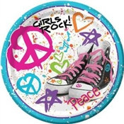 Girls Rock! Dessert Plates (8/pkg)