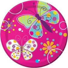 Butterfly Birthday Dessert Plates (8/pkg)