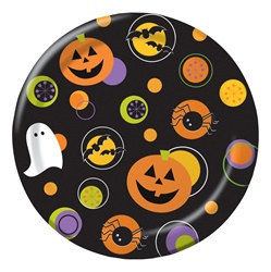 Halloween Dots Dessert Plates (25/pkg)