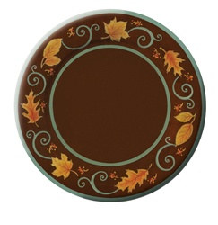 Autumn Scroll Dessert Plates (8/pkg)