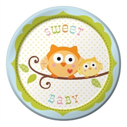 Happy Tree Baby Boy Dessert Plates (8/pkg)