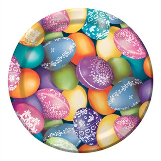 Decorative Eggs Lunch Plates (8/pkg)