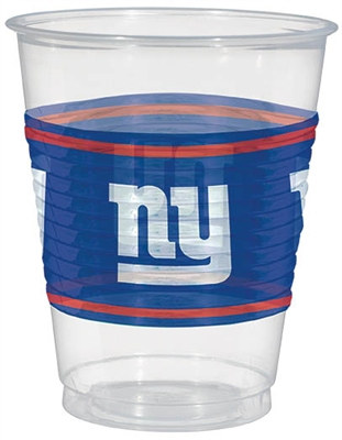 New York Giants Plastic Cups (25/pkg)