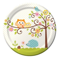 Happy Tree Lunch Plates (8/pkg)