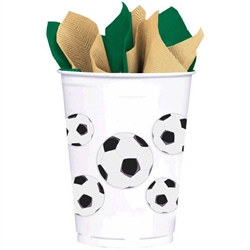Soccer Fan Plastic Cups (8 per package)
