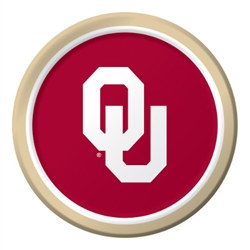 University of Oklahoma Luncheon Plate (8 per package)