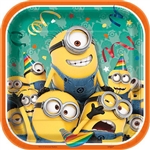 The Despicable Me Square Plates 7" will be enjoyed by any fan of the Minion characters! These 7 inch square coated paper plates are decorated with a crowd of Minions throwing themselves quite the party! Each pack includes eight plates.