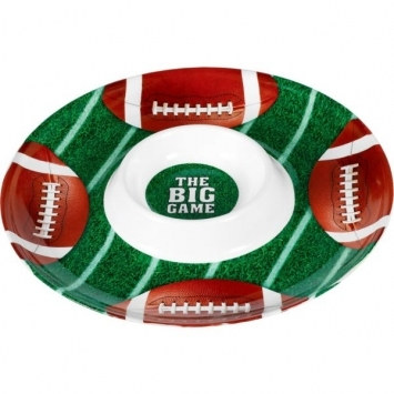 Plastic Football Chip And Dip Tray