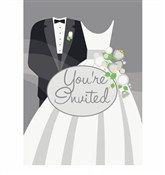 Silver Wedding Invitations (8/pkg)