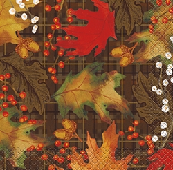 These vibrantly colored and gorgeously printed Rustic Autumn Leaves Beverage Napkins feature a traditional and unique, fall design that will make the food taste that much better.