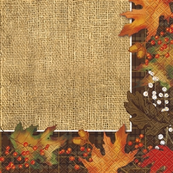 These beautiful, high quality napkins will set the warm, welcome home style of your decor, & are part of our Autumn Leaves tableware collection.
