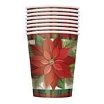 Enjoy your favorite winter drink in one of our Poinsettia Plaid Cups. Whether it's warm or cold, this cup is the one for you. The design is elegant, and we know you'll love the plaid and poinsettia combination. Comes eight cups per package.