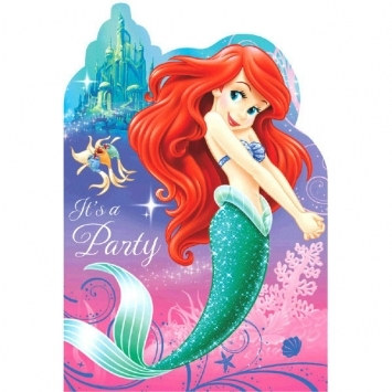 Little Mermaid Invitations (8/pkg)