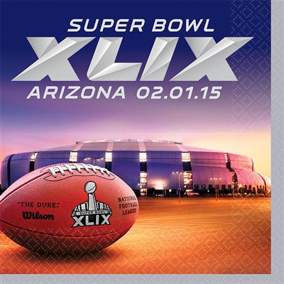 Super Bowl XLIX Beverage Napkins (16/pkg)