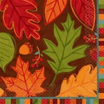 Falling Foliage Beverage Napkins (16/pkg)