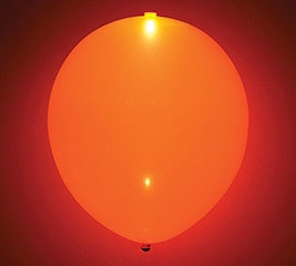Glow Orange Latex Balloon