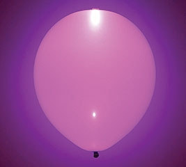 Glow Pink Latex Balloon