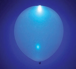 Glow Blue Latex Balloon