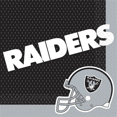 Oakland Raiders Lunch Napkins (16/pkg)