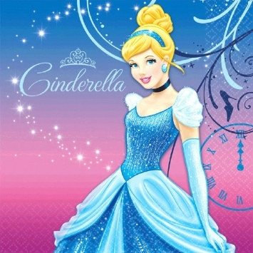 Cinderella Lunch Napkins (16/pkg)