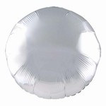 Silver Metallic Mylar Round Balloon