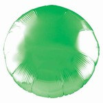 Green Metallic Mylar Round Balloon