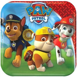 Paw Patrol Square Plates 7 inches