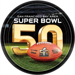 Super Bowl 50 Dinner Plates 9"
