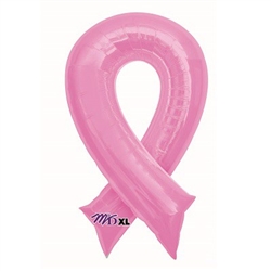 Perfect for an awareness event, this 36 inch tall Pink Ribbon Balloon is a replica of the iconic pink ribbon shape.  It's easily recognized design makes it an excellent display to show support to somebody fighting breast cancer. One balloon per package.