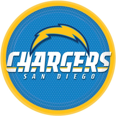 San Diego Chargers Lunch Plates (8/pkg)