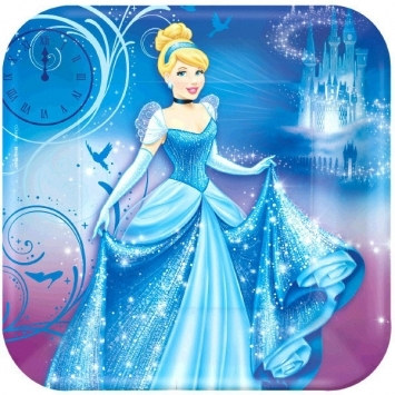 Cinderella Lunch Plates (8/pkg)