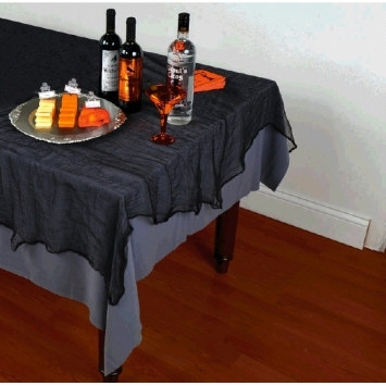 Black Cheesecloth Tablecover