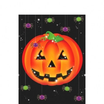 Halloween Pumpkin Plastic Tablecover