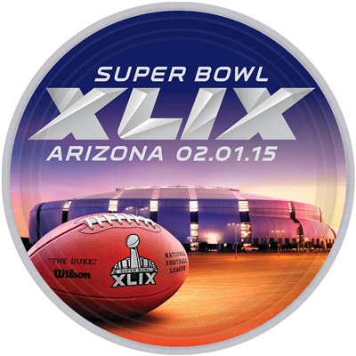 Super Bowl XLIX Dinner Plates (8/pkg)