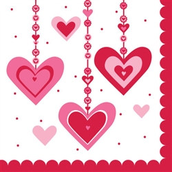 Heart Dazzler Lunch Napkins (18/pkg)