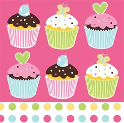 Cupcake Lunch Napkins