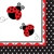 Ladybug Lunch Napkin (16/pkg)