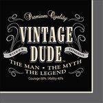 Vintage Dude Luncheon Napkins (16 per package)