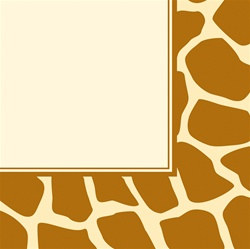 Giraffe Print Lunch Napkins