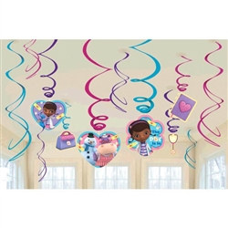 Doc McStuffins Foil Swirl Decorations