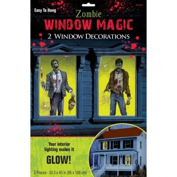 Zombie Window Decorations