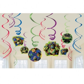 Teenage Mutant Ninja Turtles Foil Swirl Decorations (6/pkg)