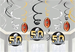 Super Bowl 50 Swirl Decorations