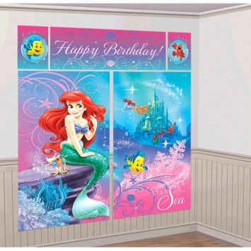 Little Mermaid Scene Setter Wall Dec Kit