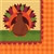 Turkey Dinner Beverage Napkins (36/pkg)