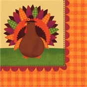 Turkey Dinner Beverage Napkins (36/pkg)