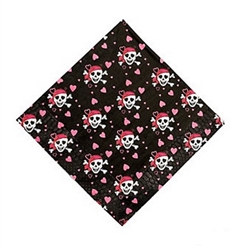 Pink Pirate Lunch Napkins